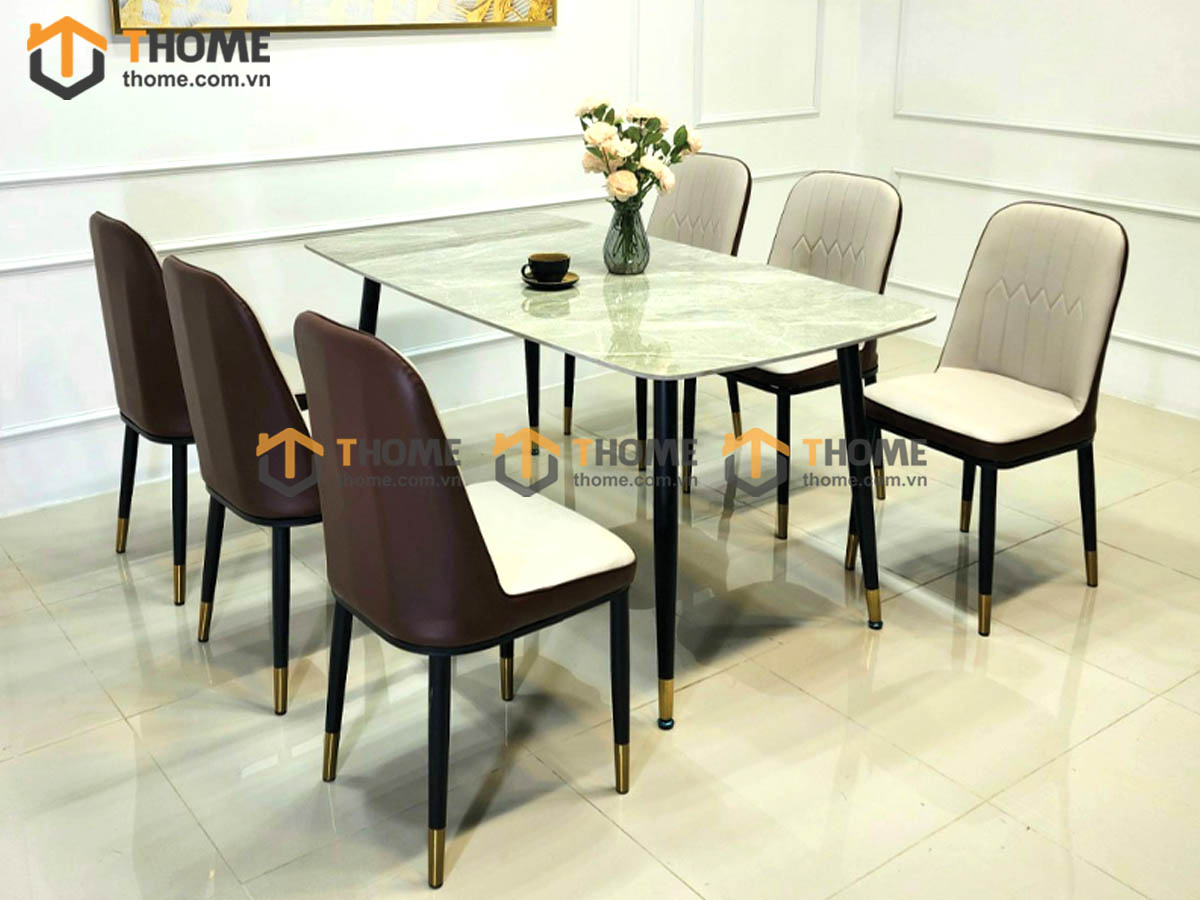 Ghế ăn nhập khẩu bọc da Monet GHE-08NK