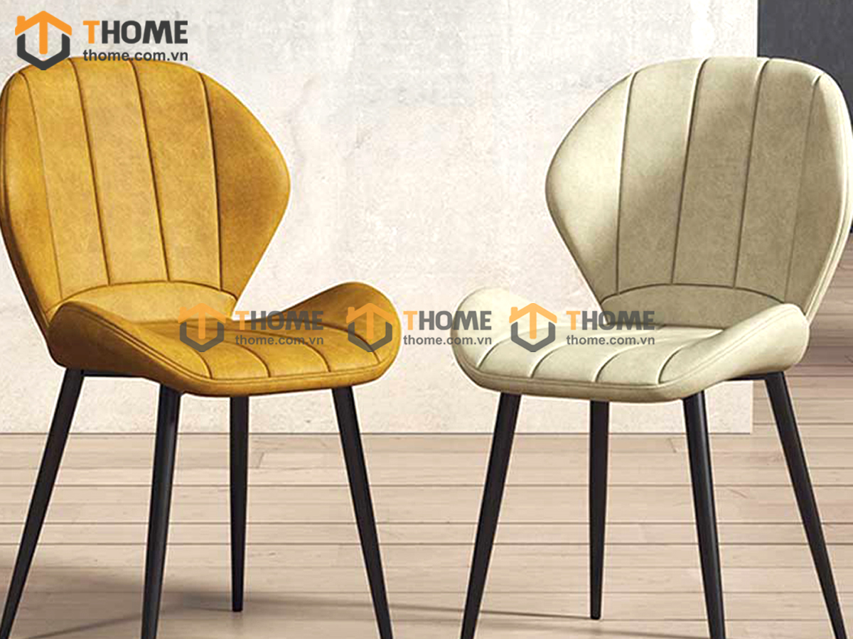 Ghế ăn nhập khẩu bọc da Nordic GHE-12NK
