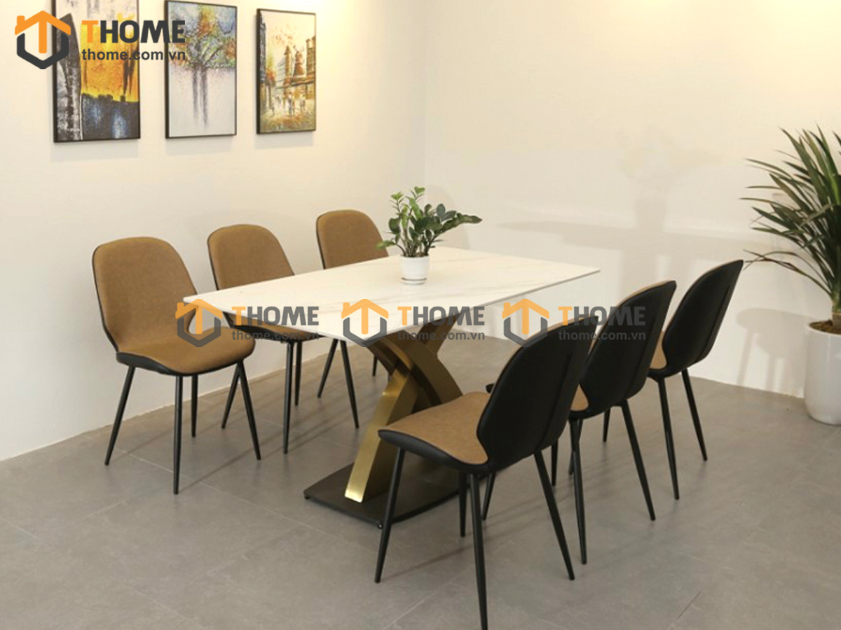 Ghế ăn nhập khẩu bọc da Nordic GHE-12NK