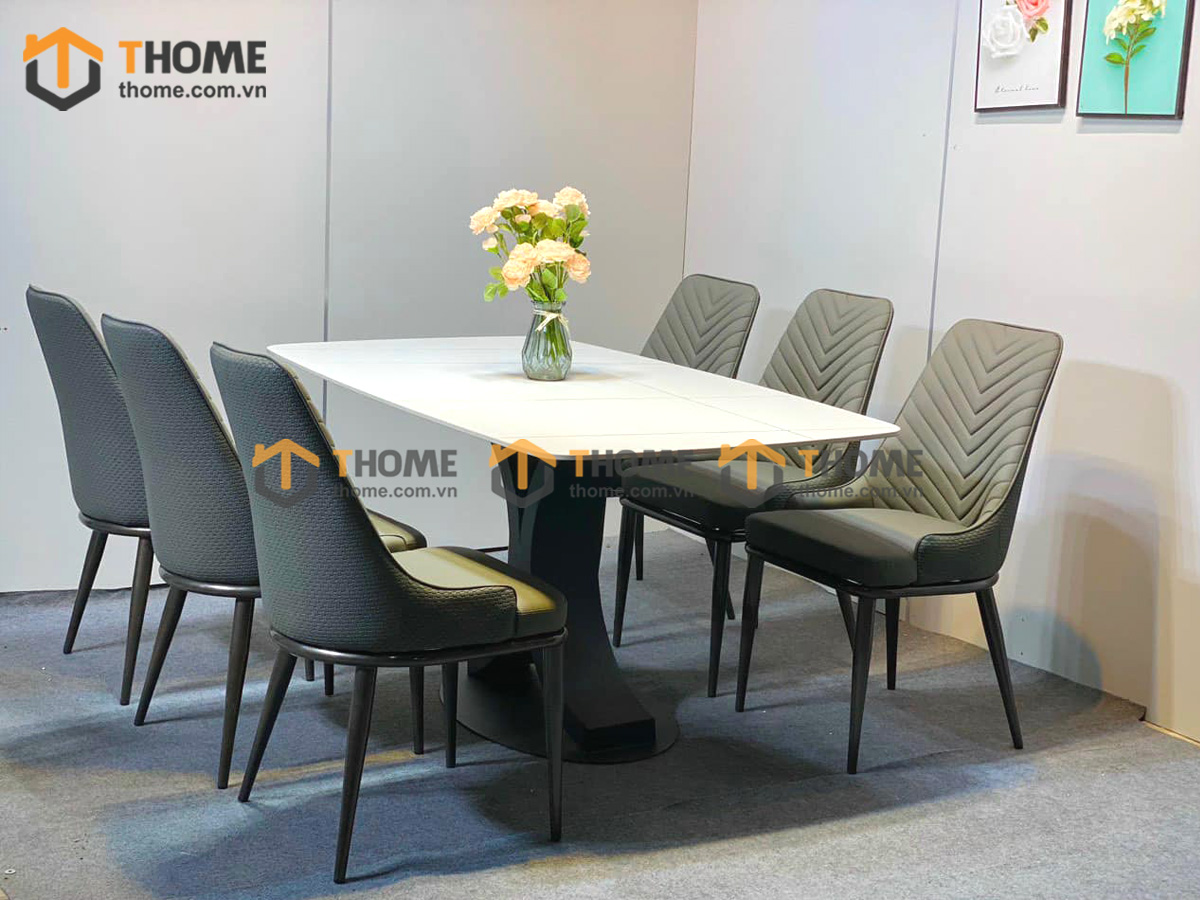 Ghế ăn nhập khẩu bọc da Spine GHE-10NK