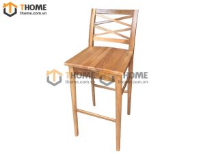 Ghế bar gỗ sồi tự nhiên mặt gỗ 2X màu tự nhiên GHEBARMG-09SM