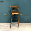 Ghế bar gỗ sồi tự nhiên mặt gỗ 7 nan GHEBARMG-11SN