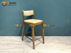 Ghế bar gỗ sồi tự nhiên mặt nệm Bella GHEBARMN-03SN