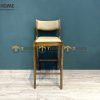 Ghế bar gỗ sồi tự nhiên mặt nệm Bella GHEBARMN-03SN