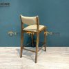 Ghế bar gỗ sồi tự nhiên mặt nệm Bella GHEBARMN-03SN