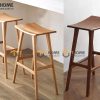 Ghế bar gỗ sồi tự nhiên mặt gỗ cong GHEBARMG-05SN