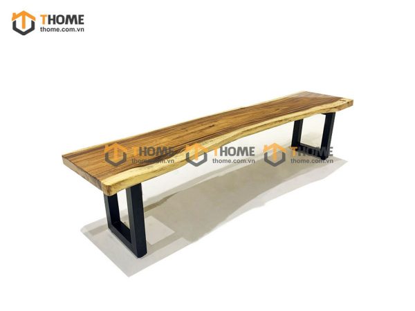 Ghế bench gỗ sồi tự nhiên mặt gỗ me tây GHEBENCHMG-02MT
