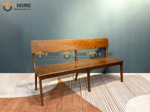 Ghế bench gỗ sồi tự nhiên mặt gỗ có tựa Rew GHEBENCHMG-05SN