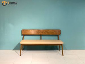 Ghế bench gỗ sồi tự nhiên mặt nệm Rew GHEBENCHMN-02SN