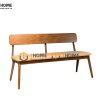 Ghế bench gỗ sồi tự nhiên mặt nệm Rew GHEBENCHMN-02SN