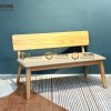 Ghế bench gỗ sồi tự nhiên mặt nệm Rew GHEBENCHMN-01SN