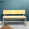 Ghế bench gỗ sồi tự nhiên mặt nệm Rew GHEBENCHMN-01SN