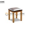 Ghế đôn gỗ sồi tự nhiên mặt nệm hình vuông Woodstock GHEDONMN-04SM