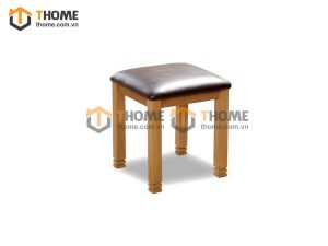 Ghế đôn gỗ sồi tự nhiên mặt nệm hình vuông Woodstock GHEDONMN-04SM