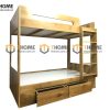 Giường ngủ gỗ sồi tự nhiên 2 tầng GN-13SM