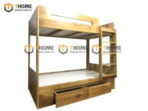 Giường ngủ gỗ sồi tự nhiên 2 tầng GN-13SM