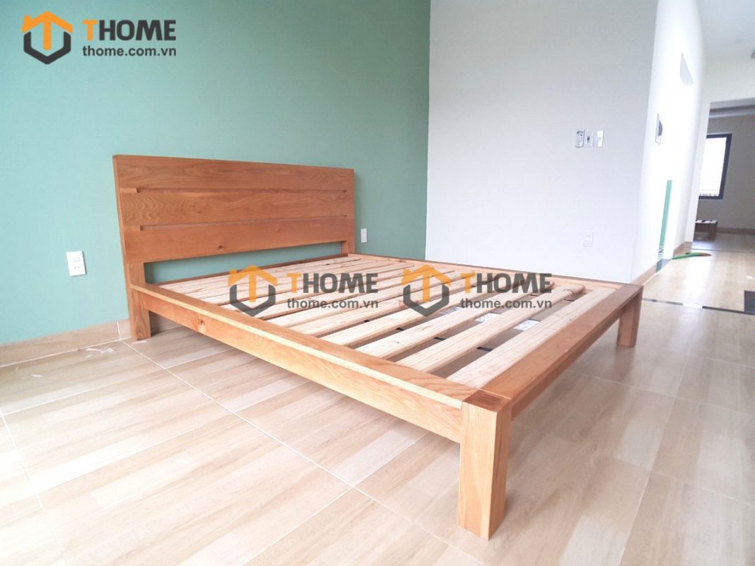 Giường ngủ gỗ sồi tự nhiên 3 nan GN-17SM