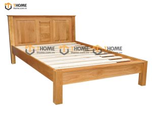 Giường ngủ gỗ sồi tự nhiên 3 pano GN-18SM
