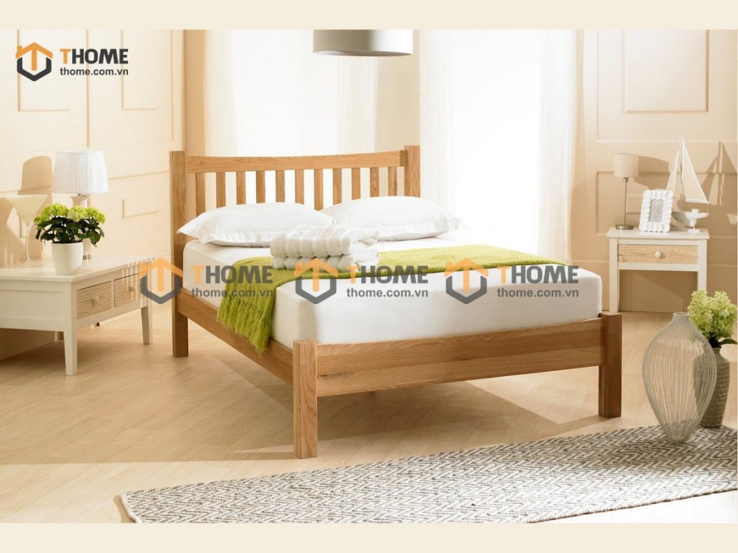 Giường ngủ gỗ sồi tự nhiên Ashmore GN-06SM