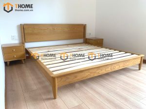 Giường ngủ gỗ sồi tự nhiên Capri màu tự nhiên GN-09SN