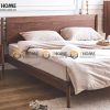 Giường ngủ gỗ sồi tự nhiên Capri màu óc chó GN-10SN