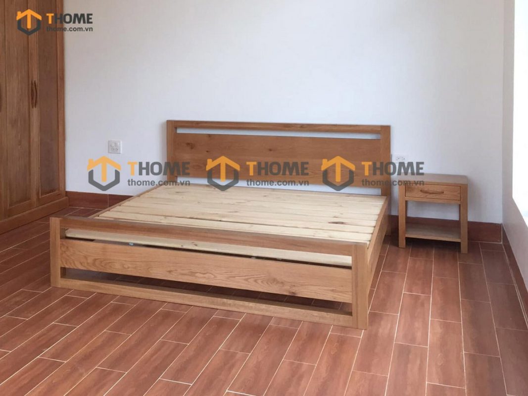 Giường ngủ gỗ sồi tự nhiên Capri GN-27SM