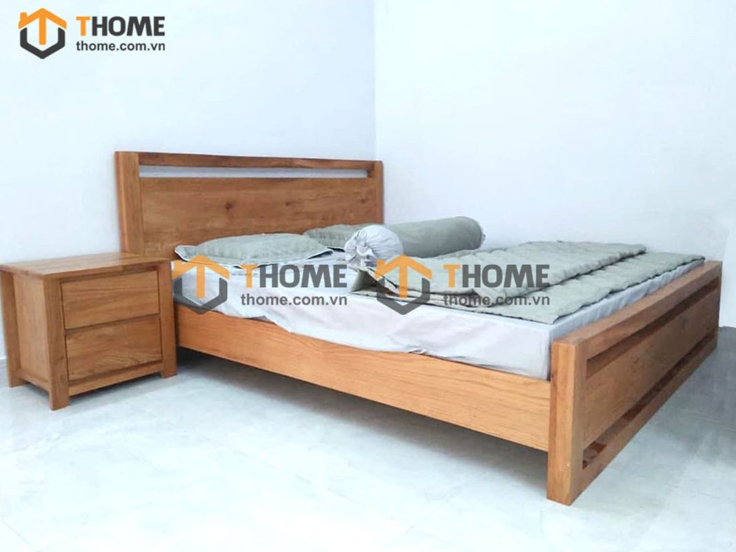 Giường ngủ gỗ sồi tự nhiên Capri GN-27SM