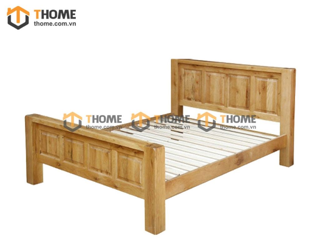 Giường ngủ gỗ sồi tự nhiên Chunky GN-21SM