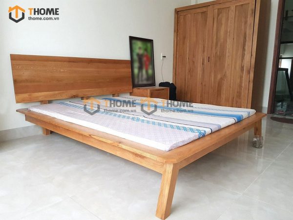 Giường ngủ gỗ sồi tự nhiên Como GN-19SM