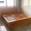 Giường ngủ gỗ sồi tự nhiên 2 hộc kéo Cuba GN-02SN