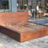 Giường ngủ gỗ sồi tự nhiên không hộc kéo vai to Cuba GN-01SN