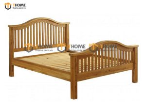 Giường ngủ gỗ sồi tự nhiên đầu đuôi cao GN-08SM