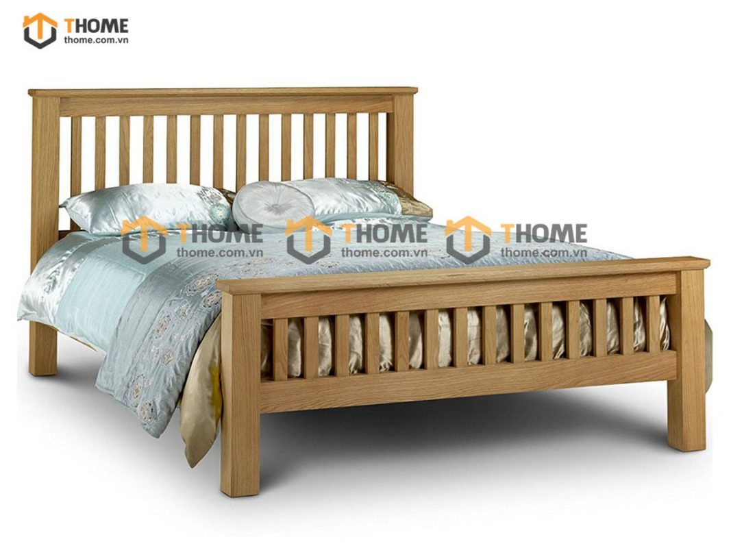 Giường ngủ gỗ sồi tự nhiên Dream GN-10SM