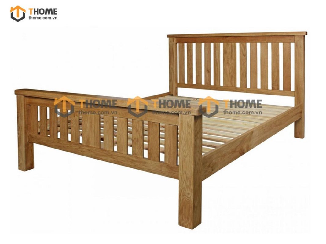 Giường ngủ gỗ sồi tự nhiên Dream GN-10SM