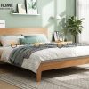 Giường ngủ gỗ sồi tự nhiên Hiroshima màu tự nhiên GN-05SN