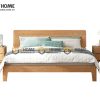 Giường ngủ gỗ sồi tự nhiên Hiroshima màu tự nhiên GN-05SN
