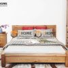 Giường ngủ gỗ sồi tự nhiên Nhật cao GN-14SM