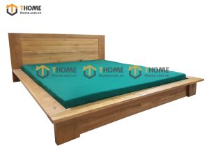 Giường ngủ gỗ sồi tự nhiên Nhật thấp GN-15SM