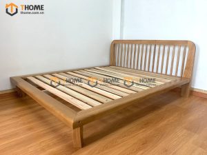 Giường ngủ gỗ sồi tự nhiên Polo màu tự nhiên GN-07SN