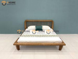 Giường ngủ gỗ sồi tự nhiên Polo màu óc chó GN-08SN