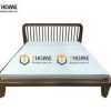 Giường ngủ gỗ sồi tự nhiên Polo màu óc chó GN-08SN