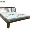 Giường ngủ gỗ sồi tự nhiên Polo màu óc chó GN-08SN