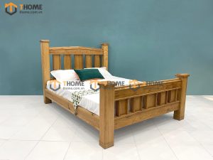 Giường ngủ gỗ sồi tự nhiên Woodstock màu tự nhiên GN-11SM