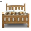Giường ngủ gỗ sồi tự nhiên Woodstock màu tự nhiên GN-11SM
