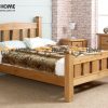Giường ngủ gỗ sồi tự nhiên Woodstock màu tự nhiên GN-11SM