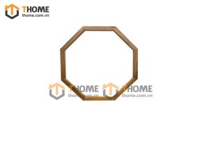 Gương soi gỗ sồi tự nhiên hình bát giác GS-07SM