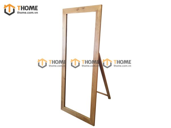 Gương soi gỗ sồi tự nhiên toàn thân có chân GS-09SM