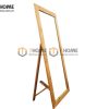 Gương soi gỗ sồi tự nhiên toàn thân có chân GS-09SM