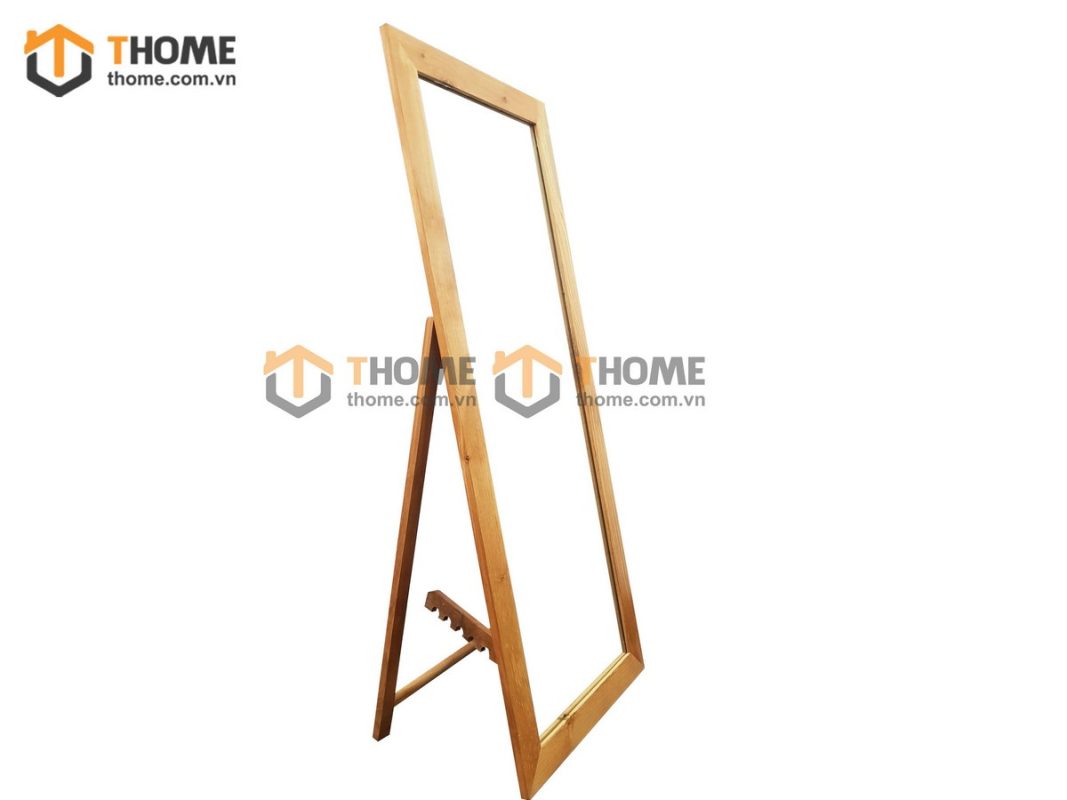 Gương soi gỗ sồi tự nhiên toàn thân có chân GS-09SM