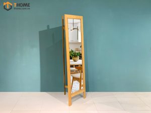 Gương soi gỗ sồi tự nhiên toàn thân hở chân GS-12SM